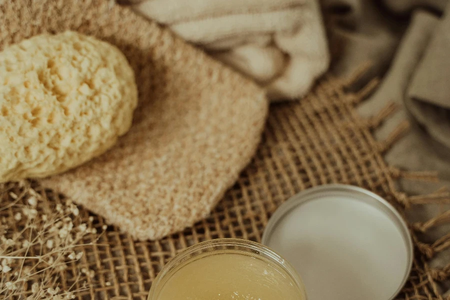 Jar of Beeswax Cosmetic