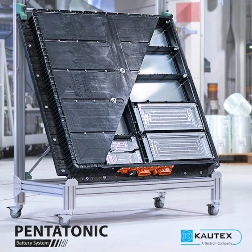 Batterie Kautex Horizon, qui fait partie des solutions Pentatronic Battery Enclosure de l'entreprise