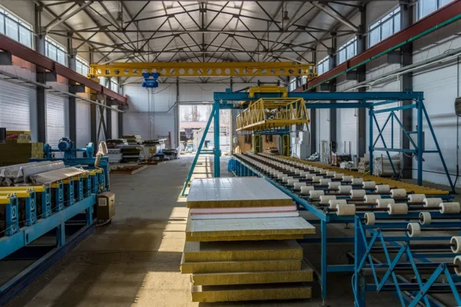 Modern thermal insulation sandwich panel production line