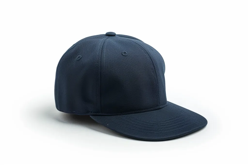 Gorra azul marino con visera plana