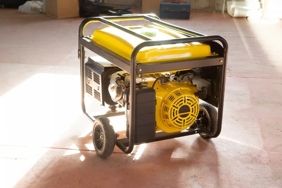 Portable gasoline generator.The use of an autonomous