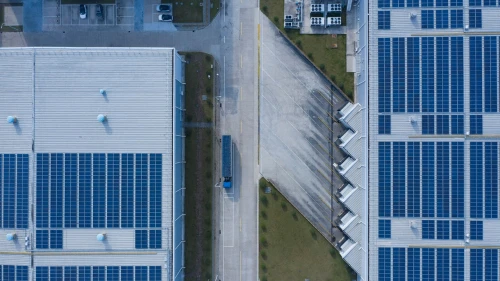 Telhados solares na fábrica da Volvo Car Taizhou