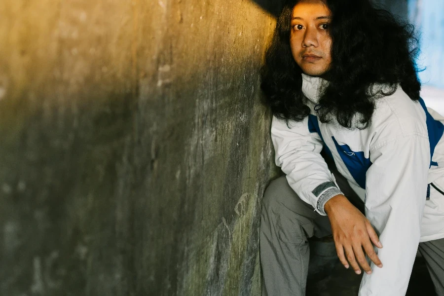 Woman Posing by a Wall