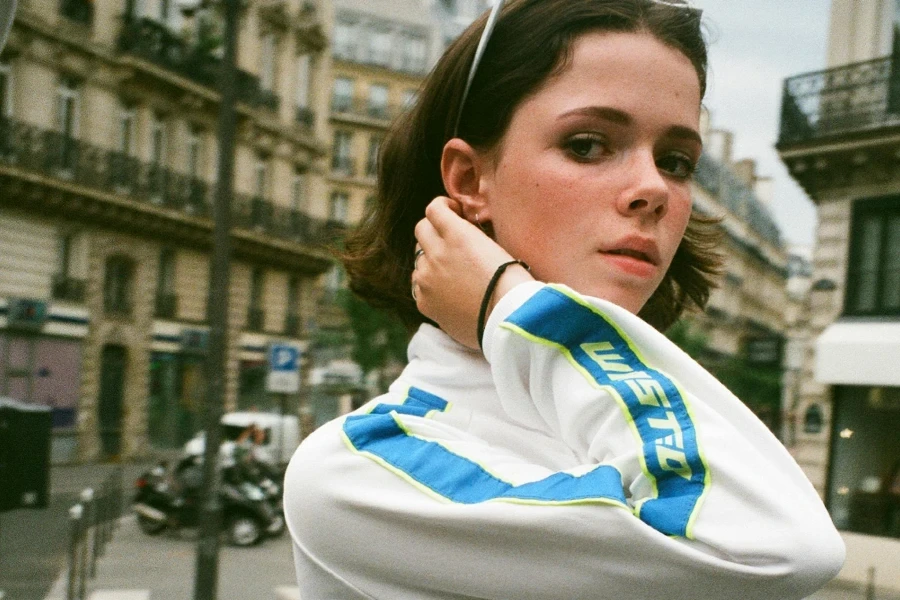 Young Woman Posing on a City Street