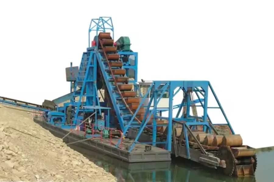 bucket dredger for gold and sand dredging