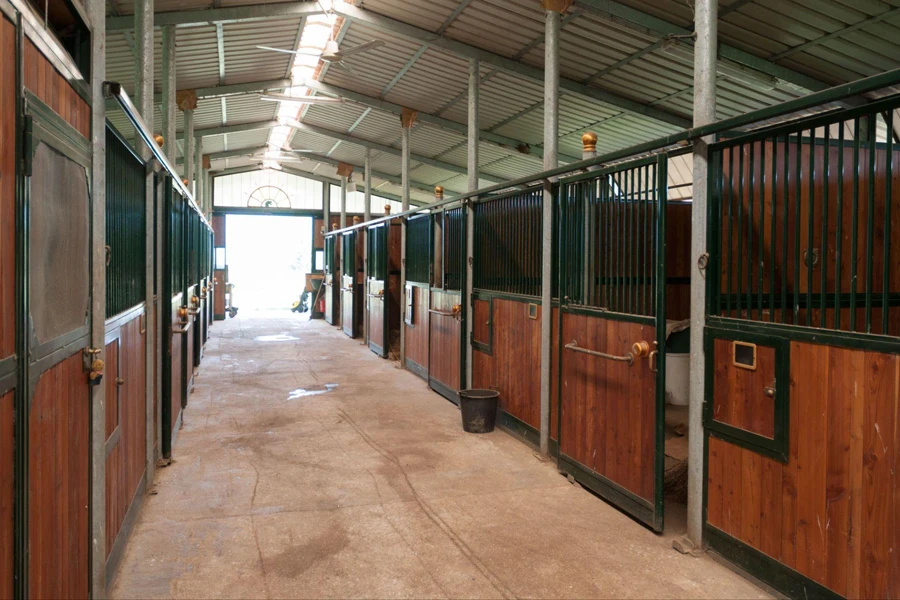 contemporary horse stalls