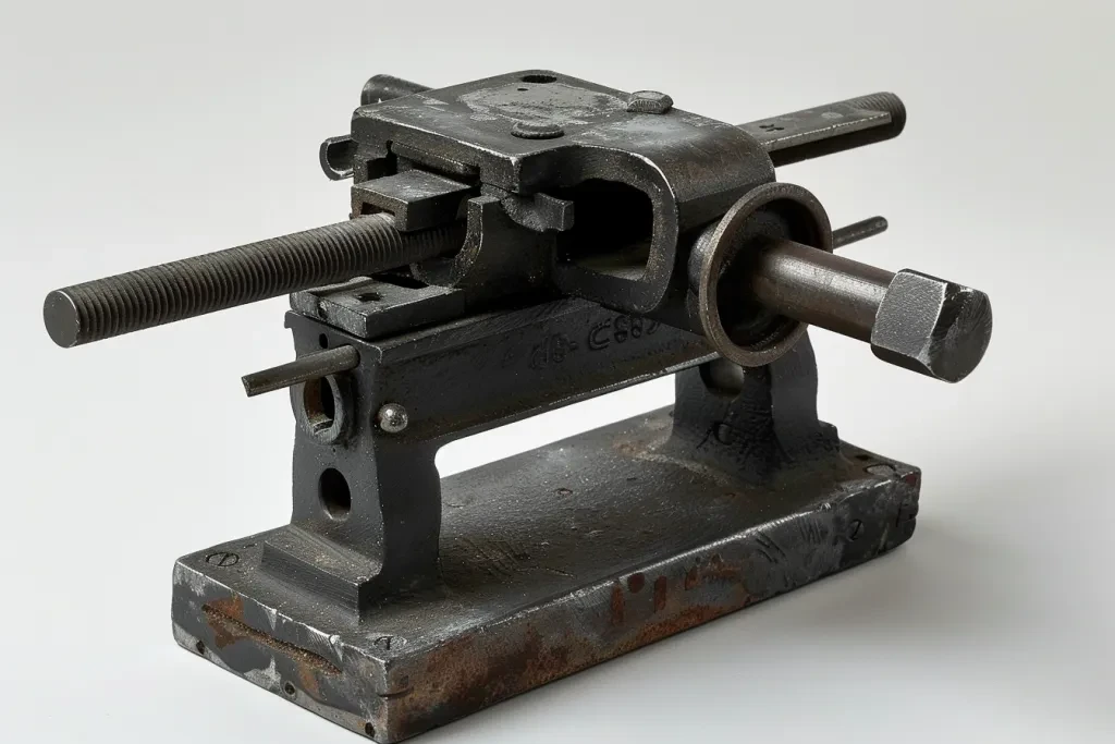 heavy slip cast vise with black metal finish