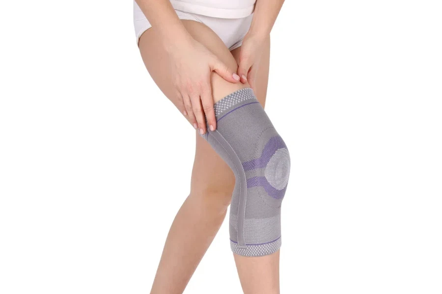 Knee Support Brace on leg