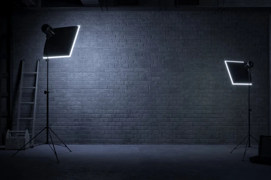 Studio photo avec fond blanc