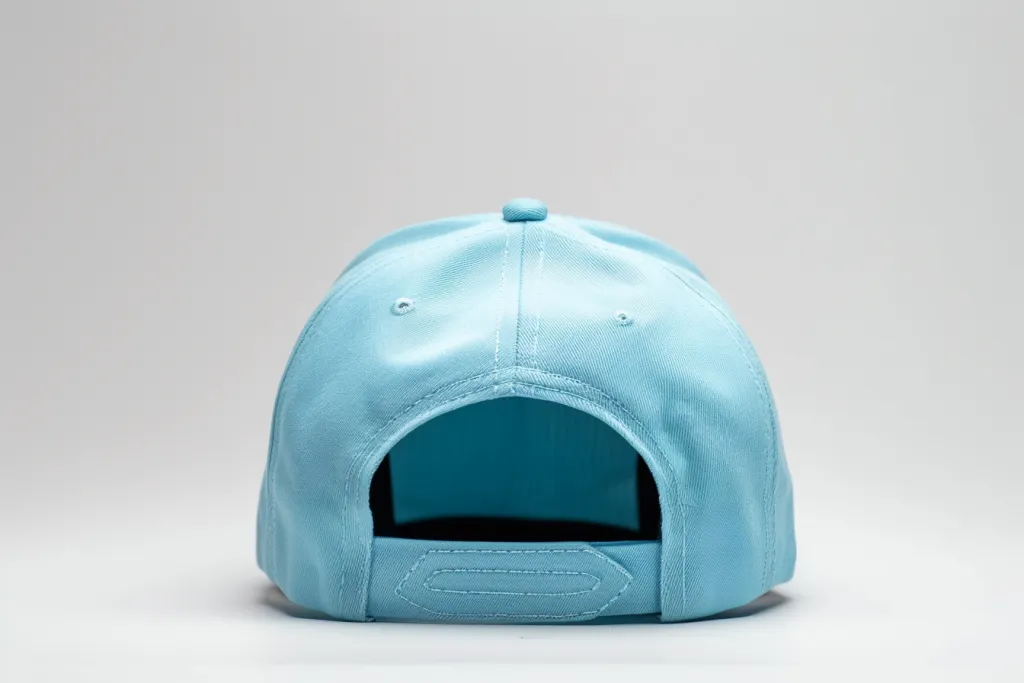 Gorra snapback lisa de color azul claro