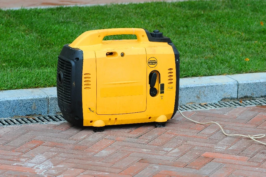 sing portable electric diesel generator on the street