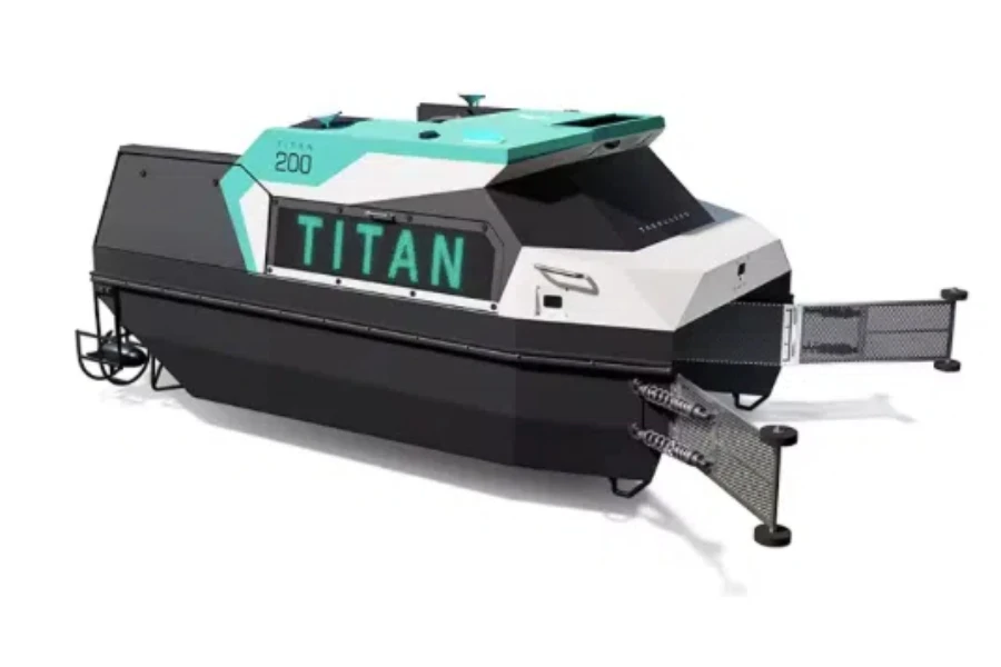 Titan elektrikle çalışan robot hasat makinesi