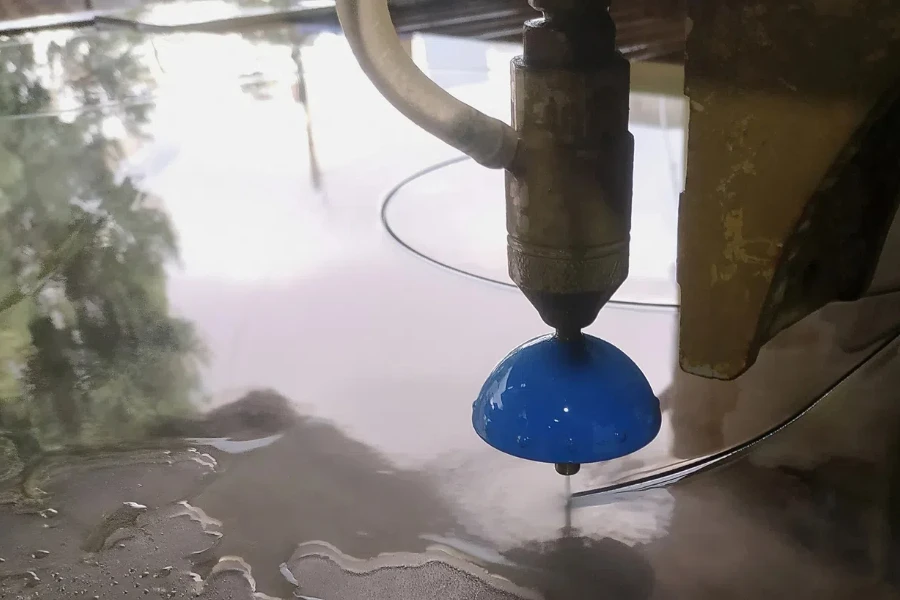 water cutting of different materials high pressure