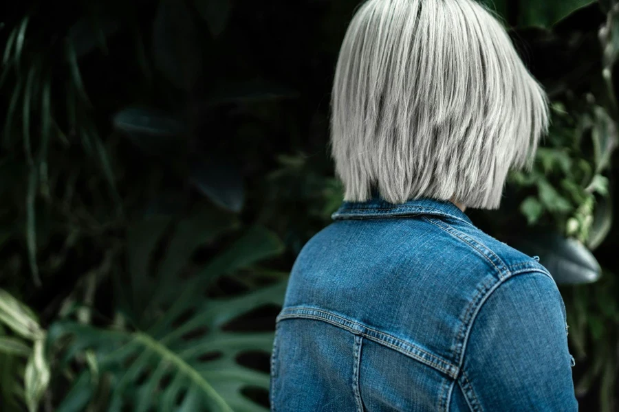 A Female in a Blue Jean Jacket