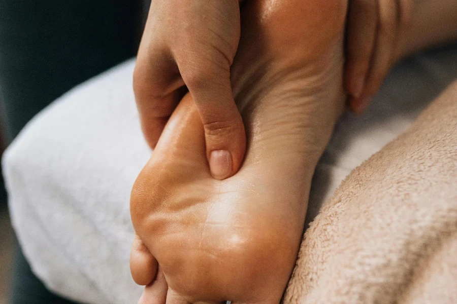 A Person Having a Foot Massage