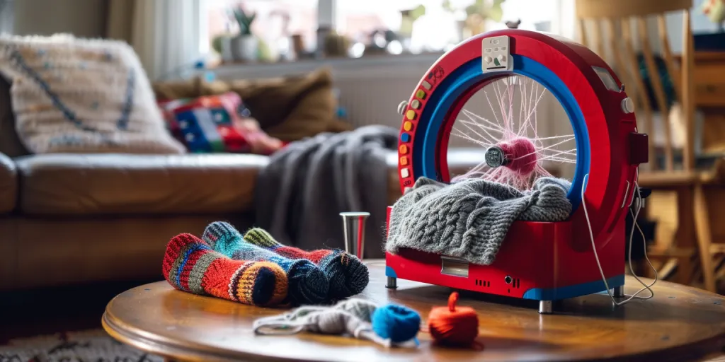 A round knitting machine