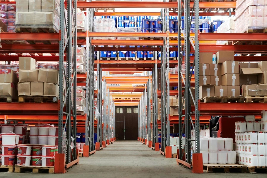 A warehouse full of inventory