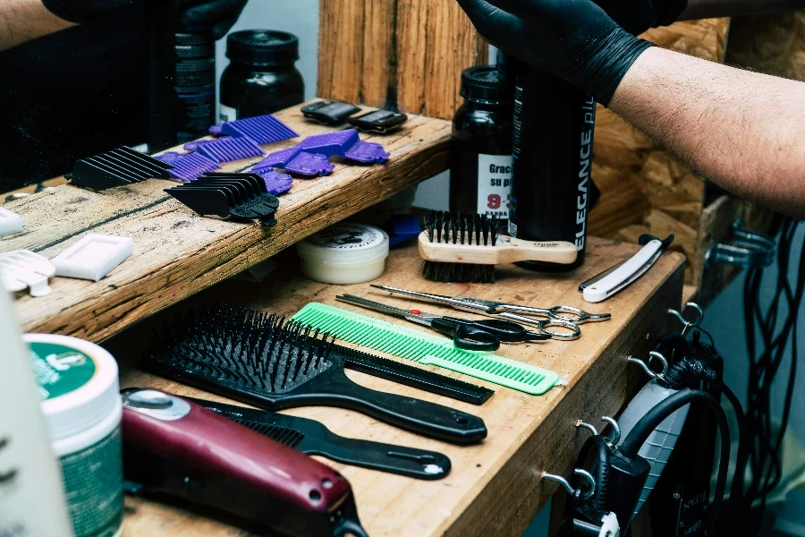 Barbers Tool on Table