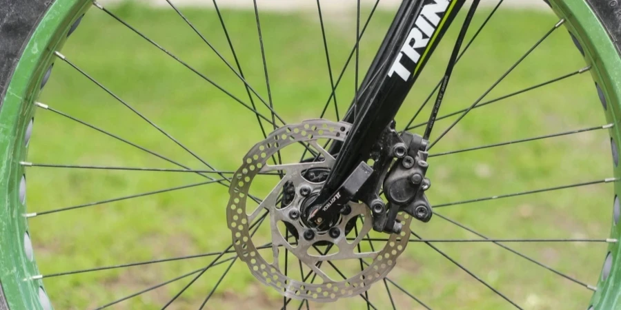 Close Up of Bicycle Wheel