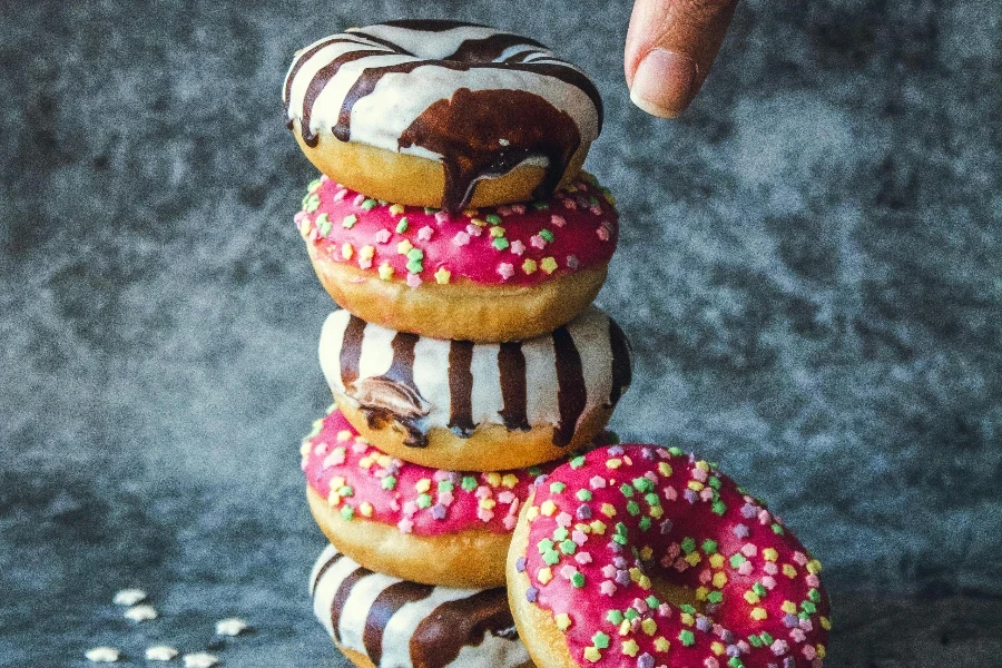 Bunte Donuts