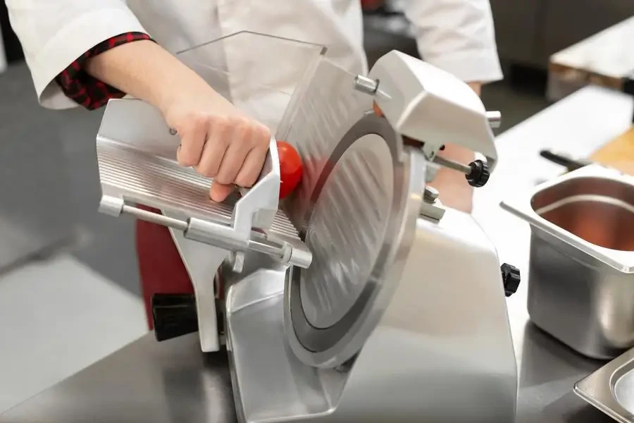 Commercial meat slicers are versatile tools used for slicing various foods beyond meat, such as cheeses, vegetables, and bread