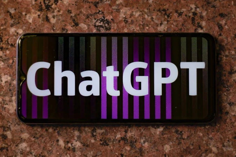 ChatGPT d'OpenAI sur un téléphone mobile