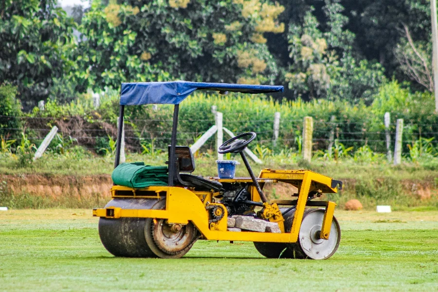 Parked Road Roller