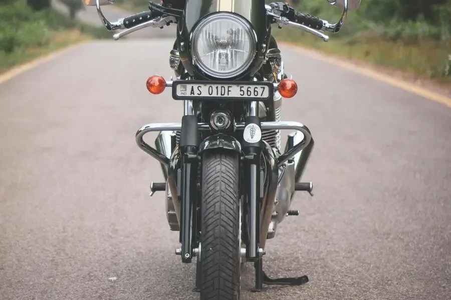 Photo of Motorcycle Parked On Road by Pragyan Bezbaruah