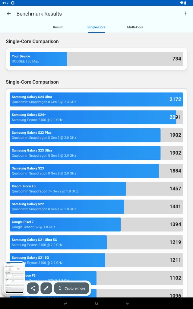 Single-Core Comparison