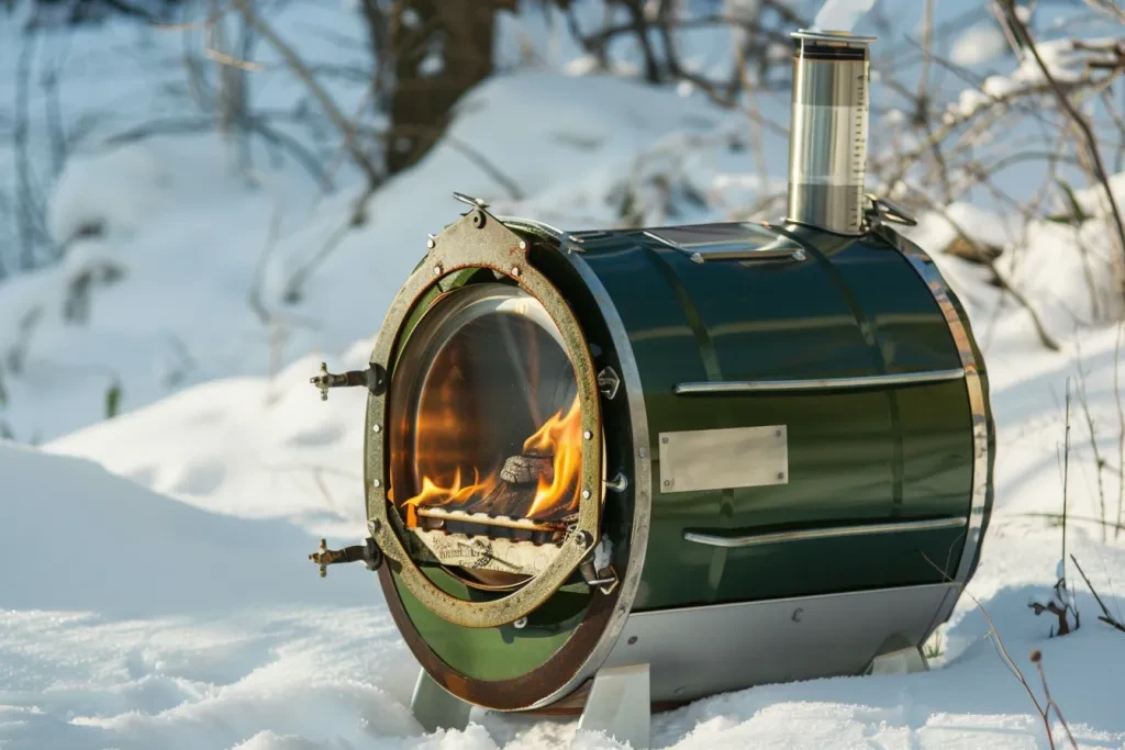 a green maple syrup evaporator