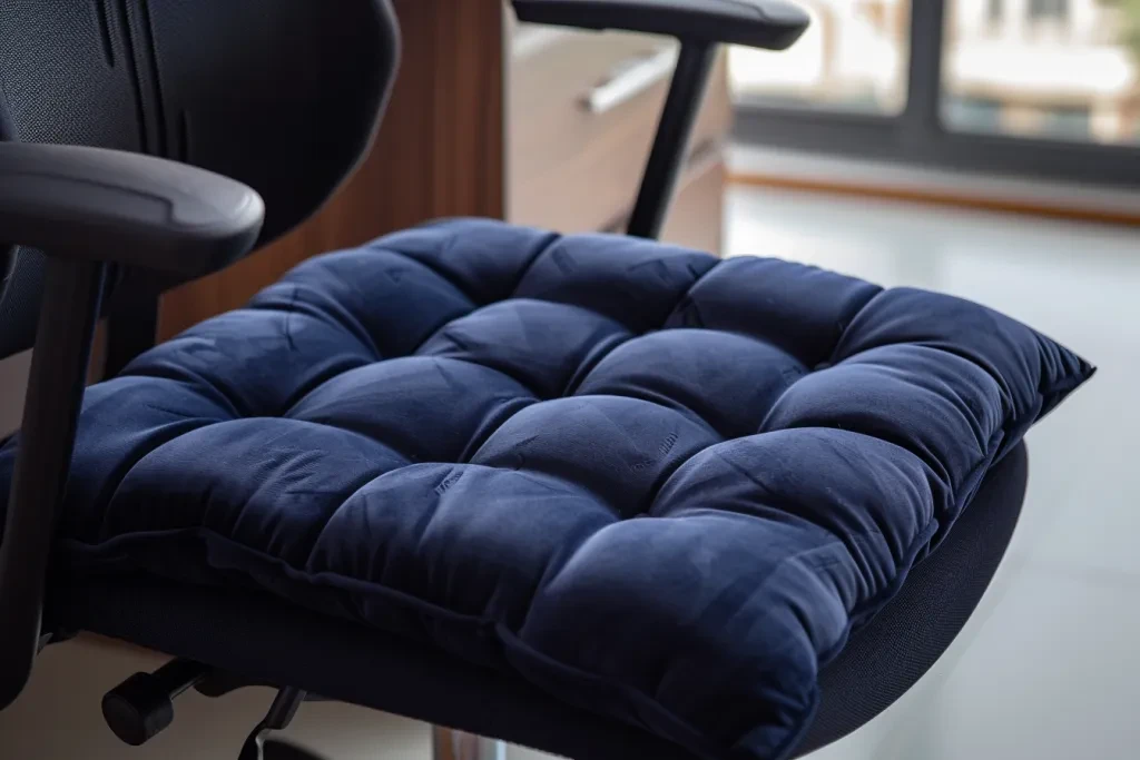 an office chair that sits in front of a desk