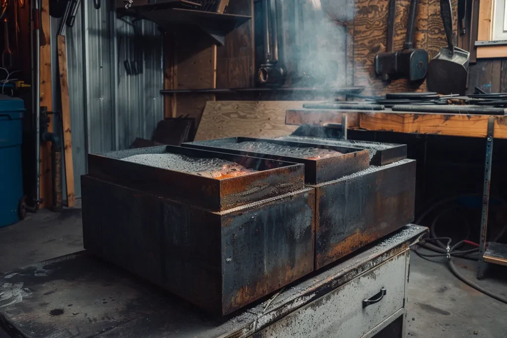 an old maple syrup evaporator