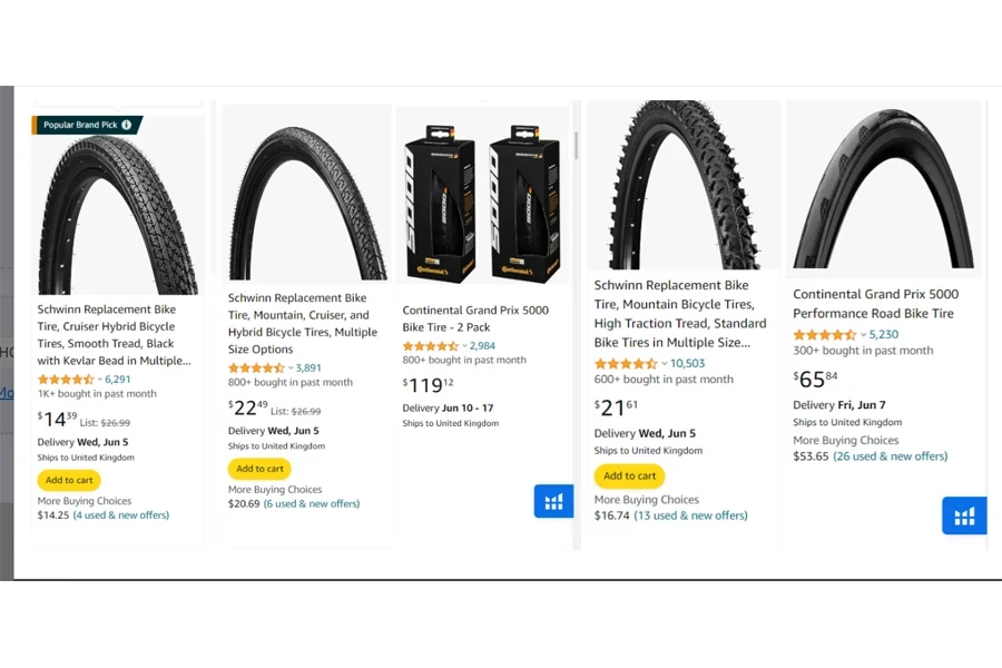 best-selling bicycle tires