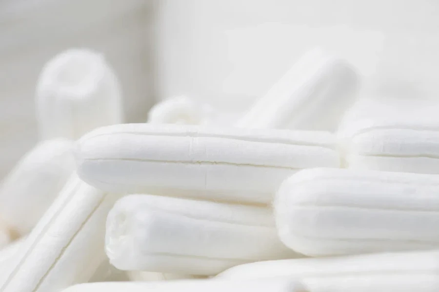 close-ups of tampons - beauty treatment