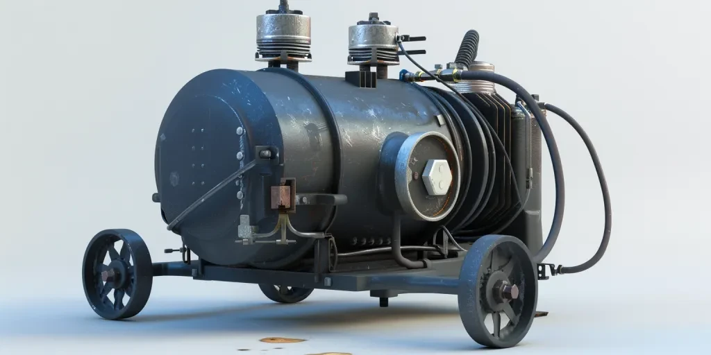 the air compressor is an industrial machine