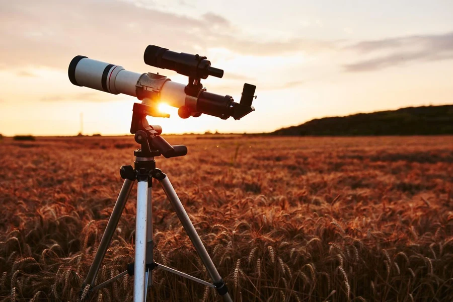 El telescopio para exteriores