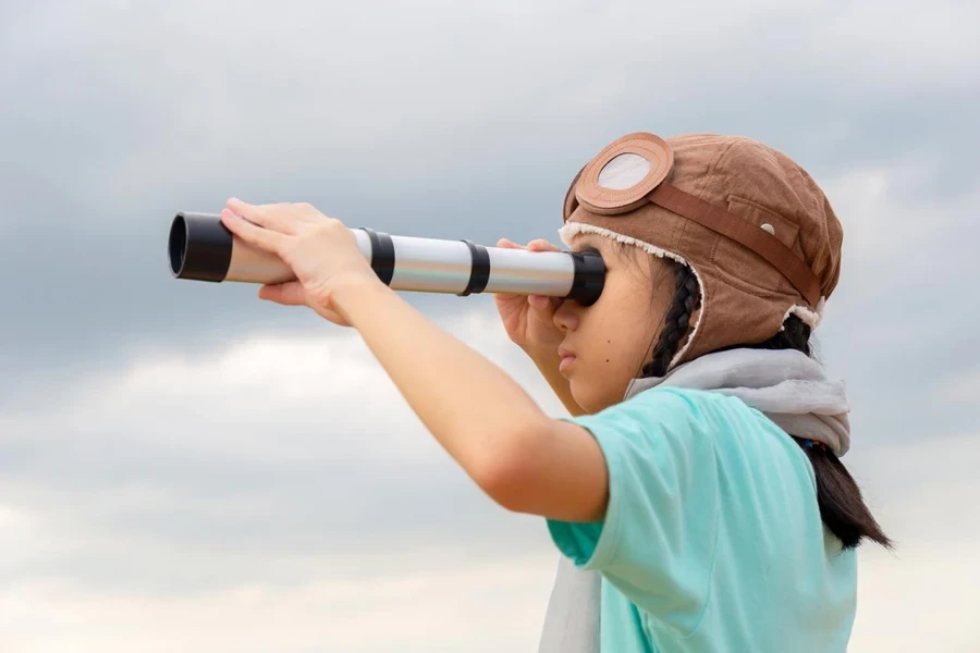 El telescopio para exteriores