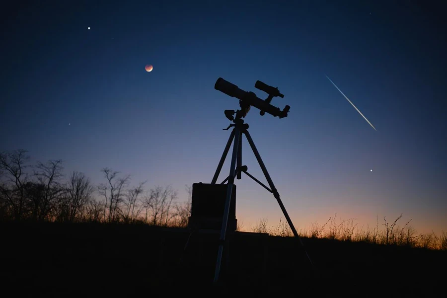 El telescopio para exteriores