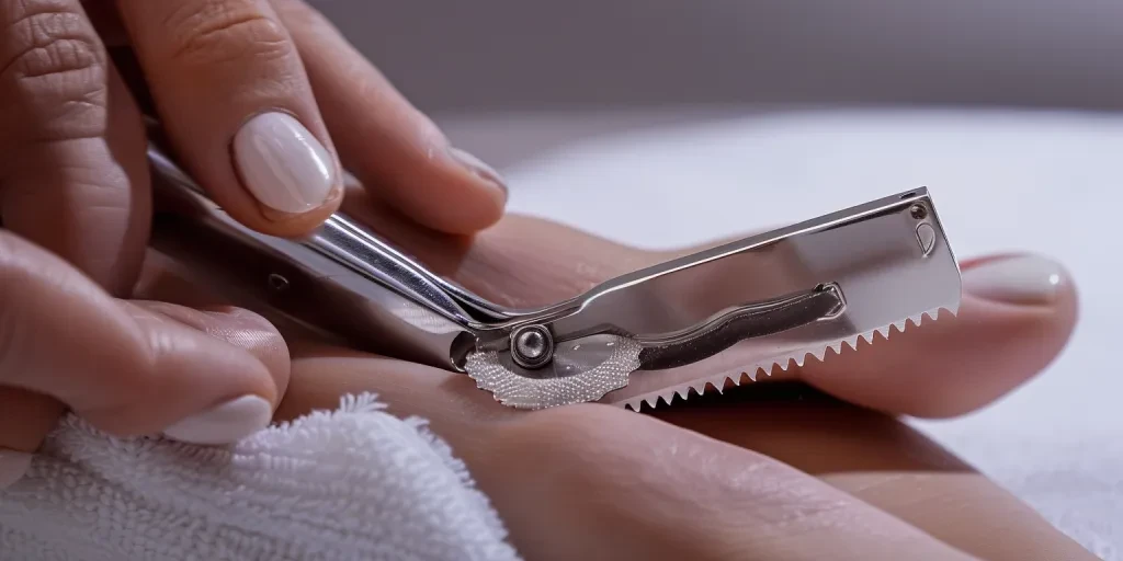 the stainless steel callus trimmer