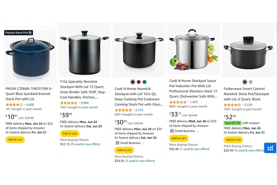 top-selling soup & stock pots 