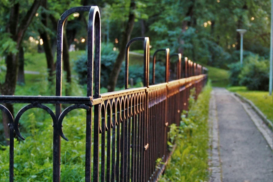 Black Metal Fence