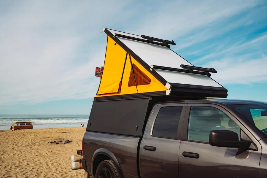 Car roof tent for camping