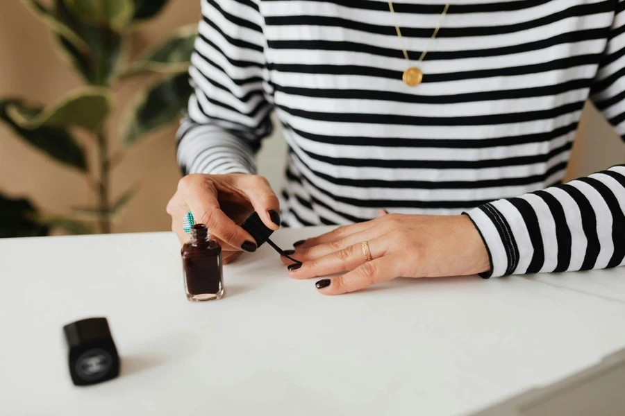 Woman Doing Manicure