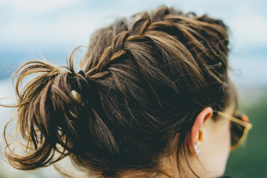 Woman with braid