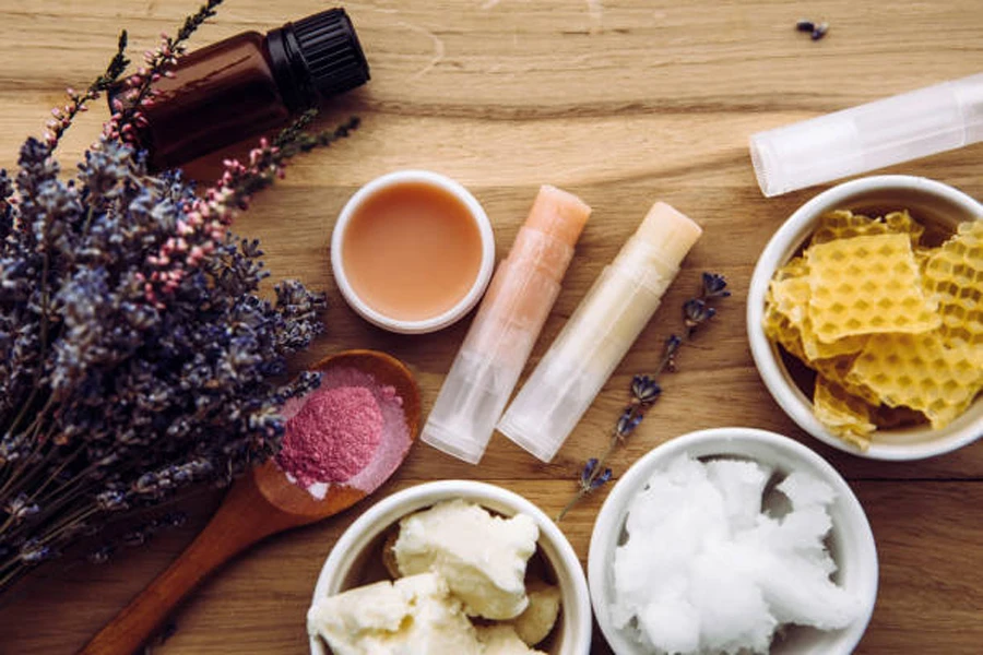 Ingredients for Homemade Lip Balm