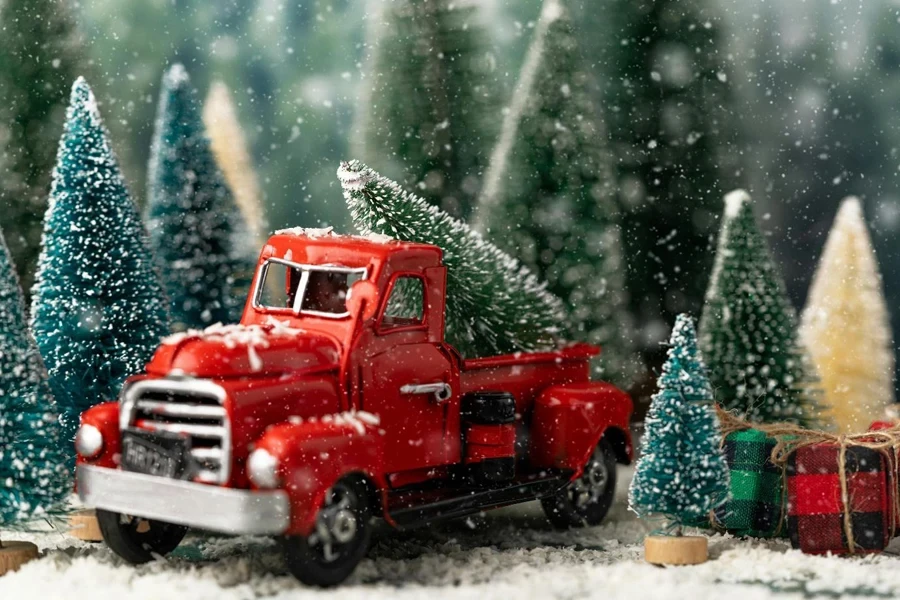 Models of Truck and Trees