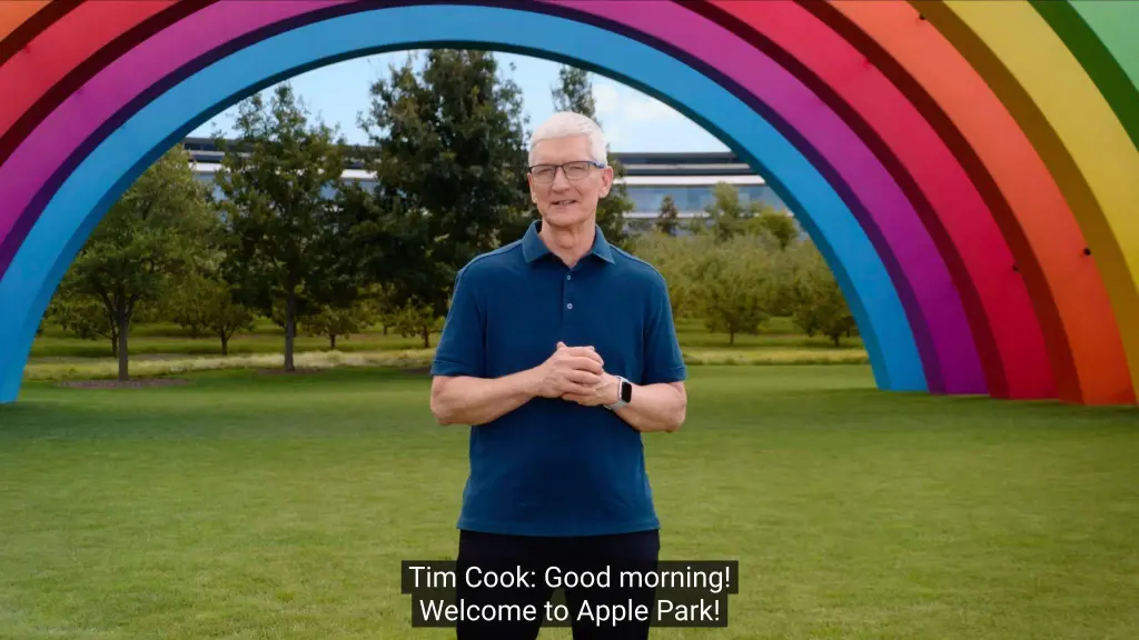 Tim Cook beim Apple Event