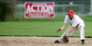 baseball, joueur de champ, joueur