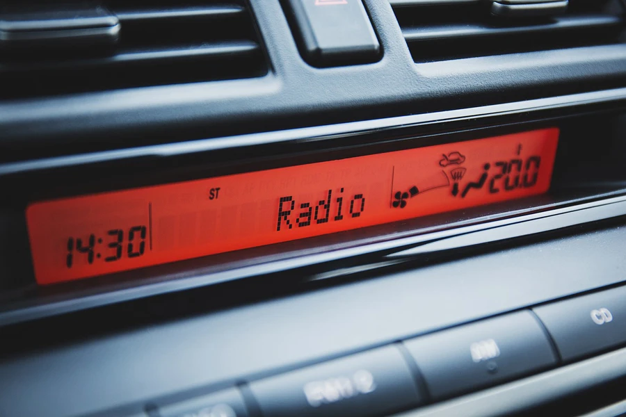 mobil, dasbor, radio