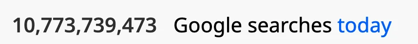 その日に行われたGoogle検索